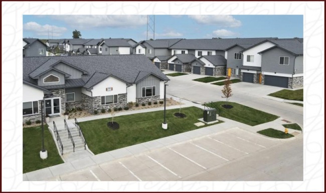 a large house with a driveway