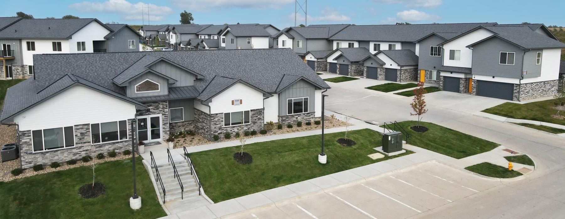 a large house with a driveway